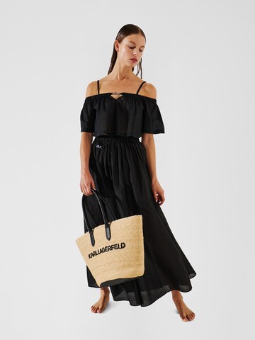 Karl Lagerfeld Top | črna barva