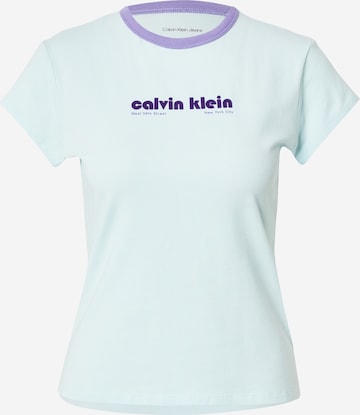 T-shirt Calvin Klein Jeans en vert : devant