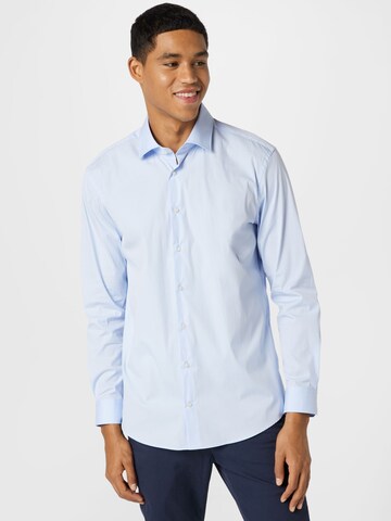 STRELLSON Slim fit Button Up Shirt 'Siro' in Blue: front