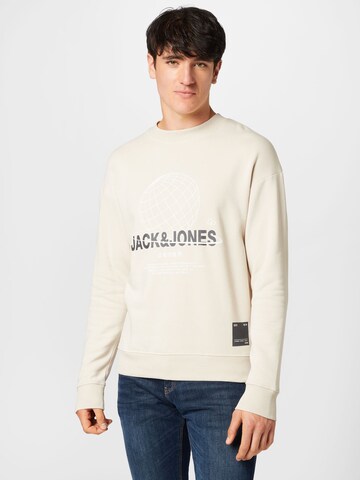 JACK & JONES Mikina 'Future' – šedá: přední strana