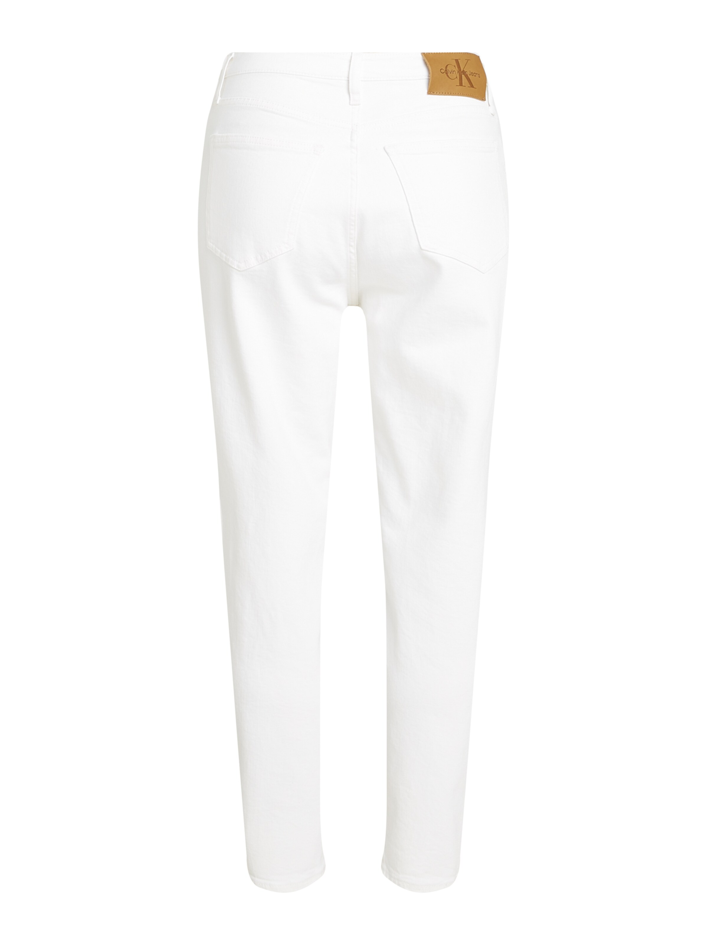 Calvin Klein Jeans Alt kitsenev Teksapüksid, värv valge