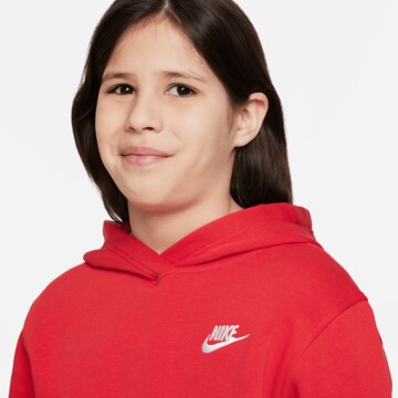 Nike Sportswear Sweatshirt 'Club Fleece' in Rood