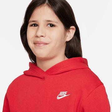 Nike Sportswear Sweatshirt 'Club Fleece' in Rot
