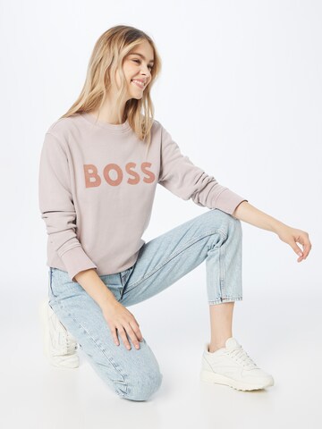 Sweat-shirt 'Elaboss' BOSS Orange en rose