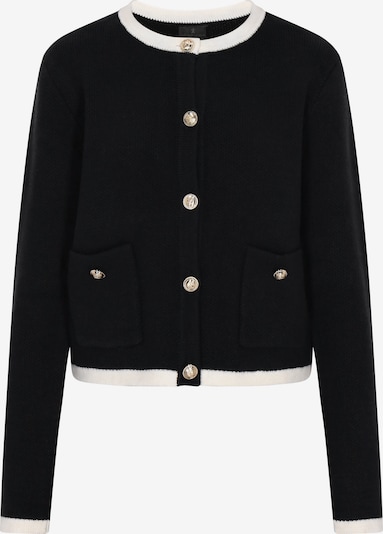 DreiMaster Klassik Neuletakki värissä musta / valkoinen, Tuotenäkymä