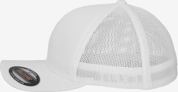 Cappello da baseball di Flexfit in bianco