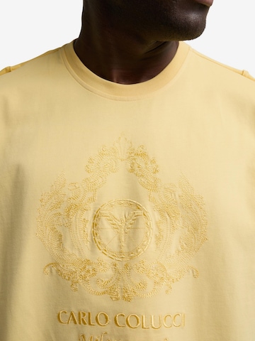 T-Shirt 'De Bortoli' Carlo Colucci en jaune