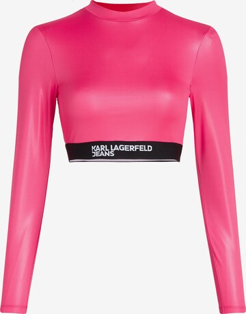 T-shirt KARL LAGERFELD JEANS en rose : devant