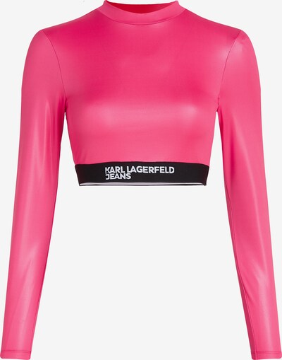 Tricou KARL LAGERFELD JEANS pe roz / negru / alb, Vizualizare produs