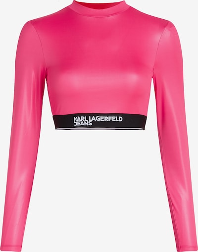 KARL LAGERFELD JEANS T-shirt en rose / noir / blanc, Vue avec produit