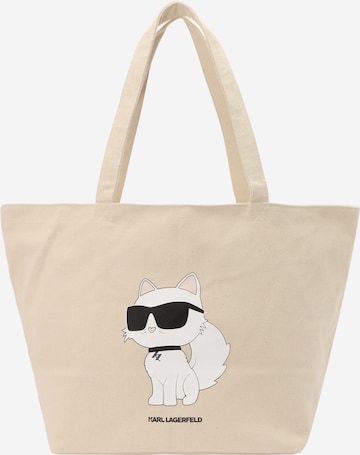 Plase de cumpărături de la Karl Lagerfeld pe alb: față