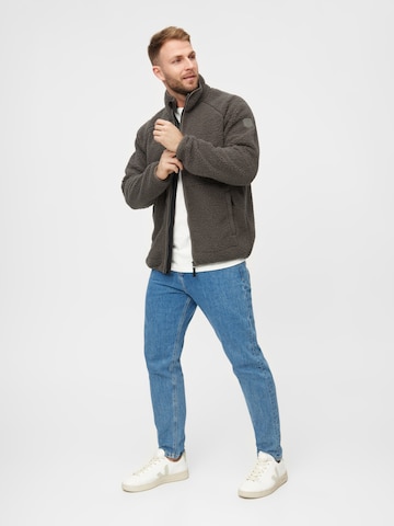 Derbe Fleecejacke 'Kuschelby' in Braun