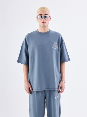 VAMOS CLO - Camisa 'Aude' em azul: frente