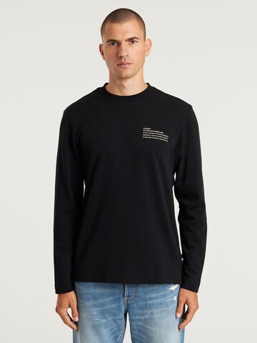 CHASIN' Shirt 'Xpose' in Schwarz: Vorderseite