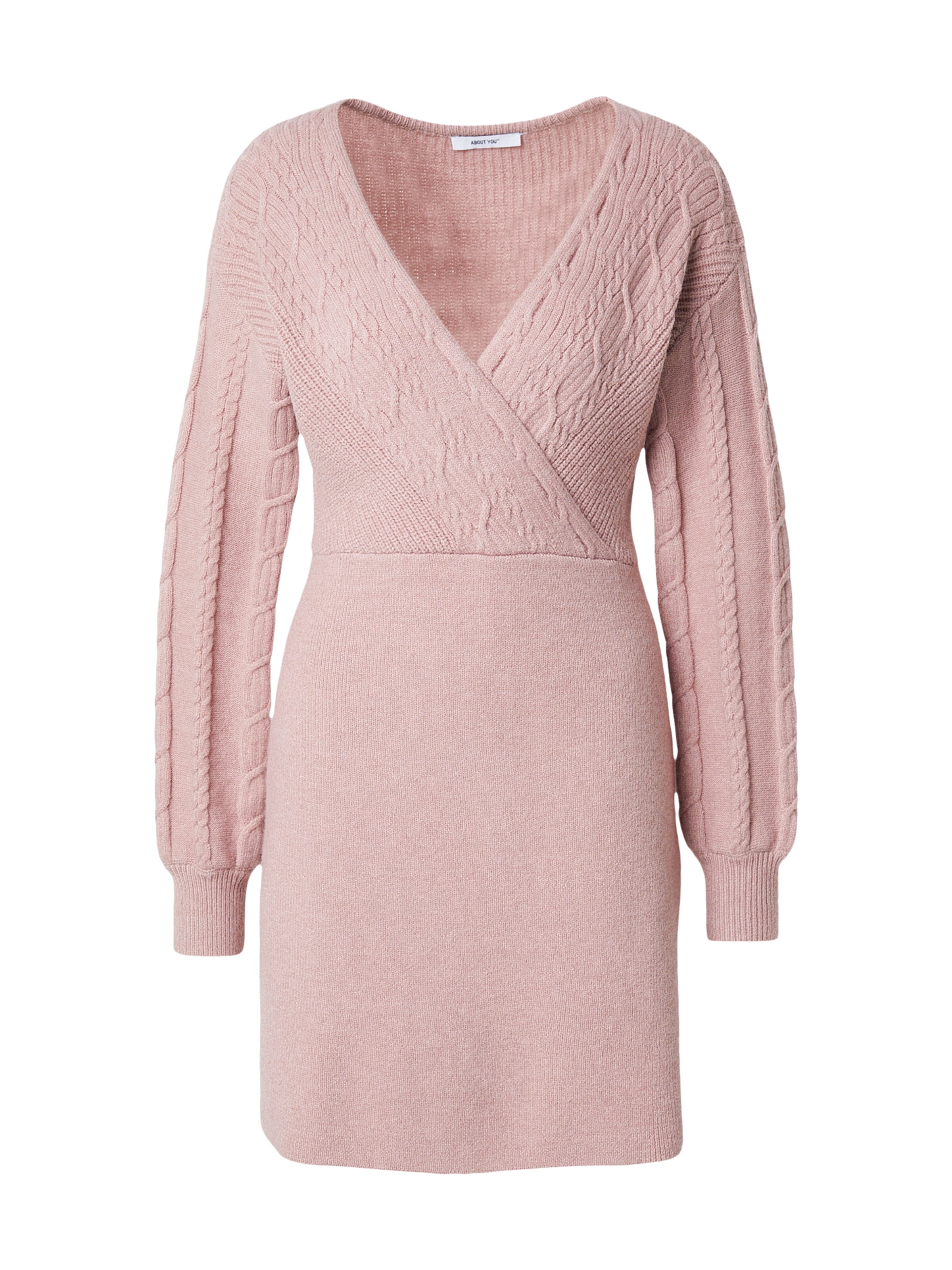 ABOUT YOU Sukienka z dzianiny 'Camilla' w kolorze różowy: przód