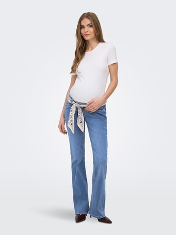 Only Maternity Flared Jeans 'OLMBlush' in Blue