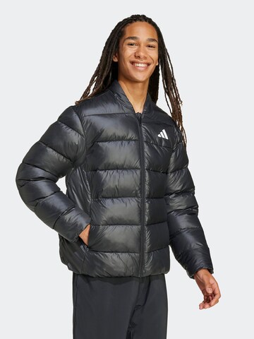 ADIDAS SPORTSWEAR Sportjas 'Essentials' in Zwart: voorkant
