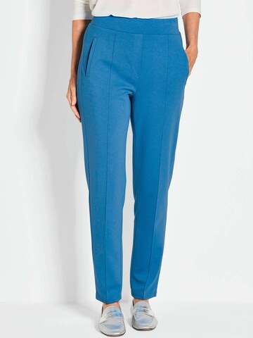 Goldner Tapered Broek 'Sara' in Blauw: voorkant