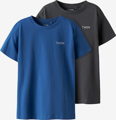 Marškinėliai iš TWO SOON, spalva – mėlyna / tamsiai pilka / balta, Prekių apžvalga