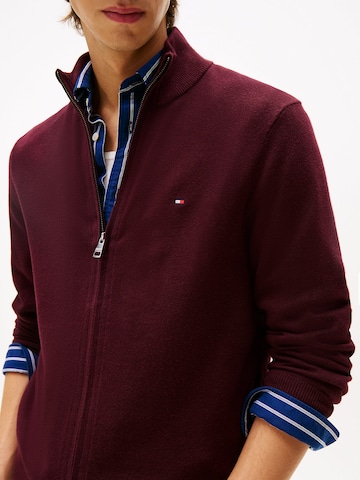 Vestes en maille TOMMY HILFIGER en rouge
