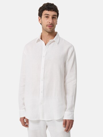 CASH-MERE.CH Comfort fit Overhemd in Wit: voorkant
