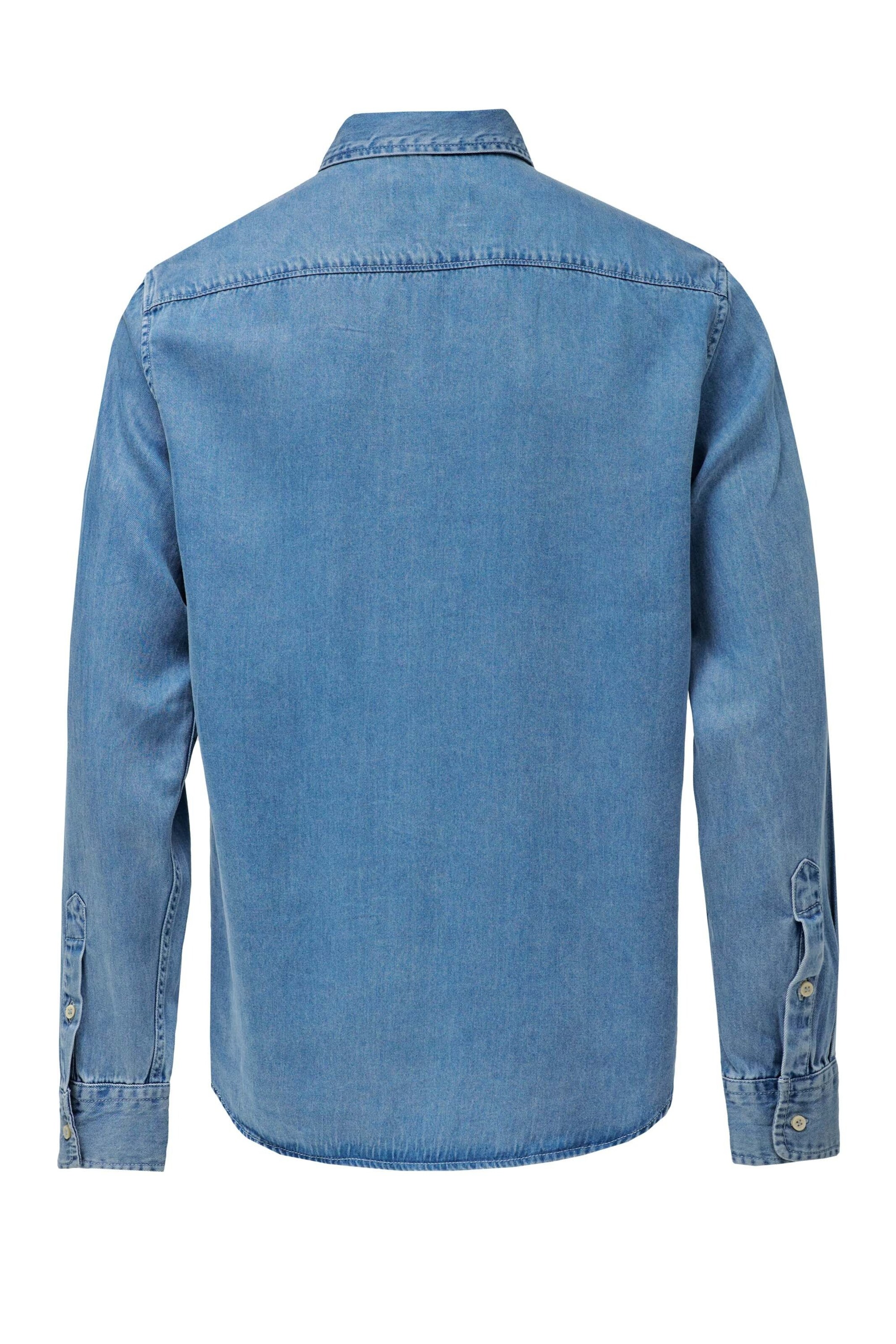 Salsa Jeans Regular fit Overhemd in Blauw