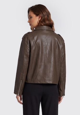 Veste mi-saison faina en marron