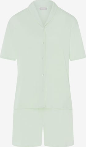 Hanro Korte pyjama ' Natural Comfort ' in Groen: voorkant