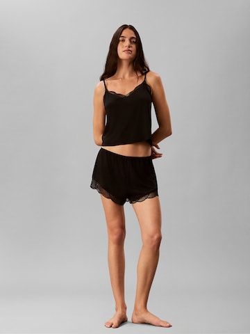 Calvin Klein Schlafshirt in Schwarz