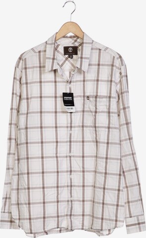TIMBERLAND Button Up Shirt in XXL in Brown: front