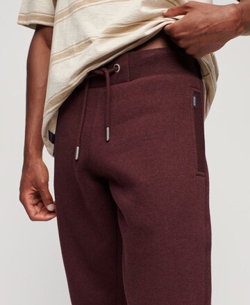 Superdry Tapered Pants 'Essential' in Red