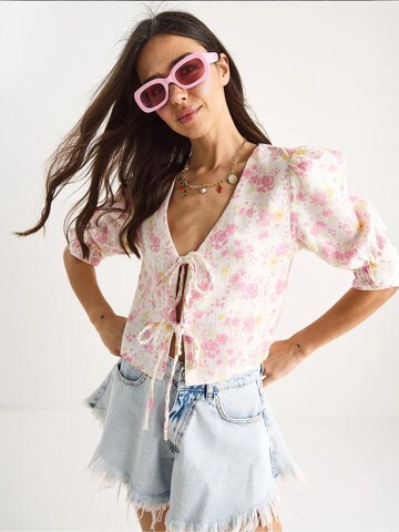 Chemisier Bianco Lucci en blanc : devant