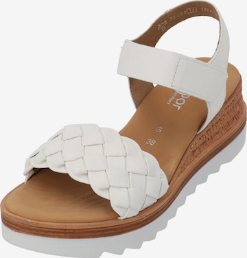 GABOR Sandals 'Comfort' in White: front