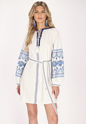 usha FESTIVAL Summer dress in White: front