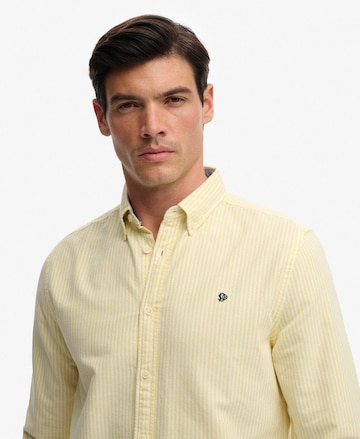 Superdry & Co Regular fit Button Up Shirt in Yellow