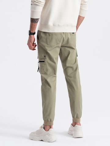 Regular Pantalon chino Ombre en vert