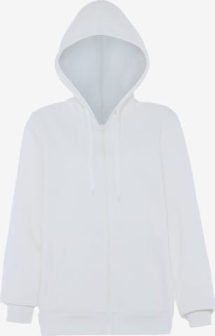 Veste de survêtement myMo ATHLSR en blanc : devant