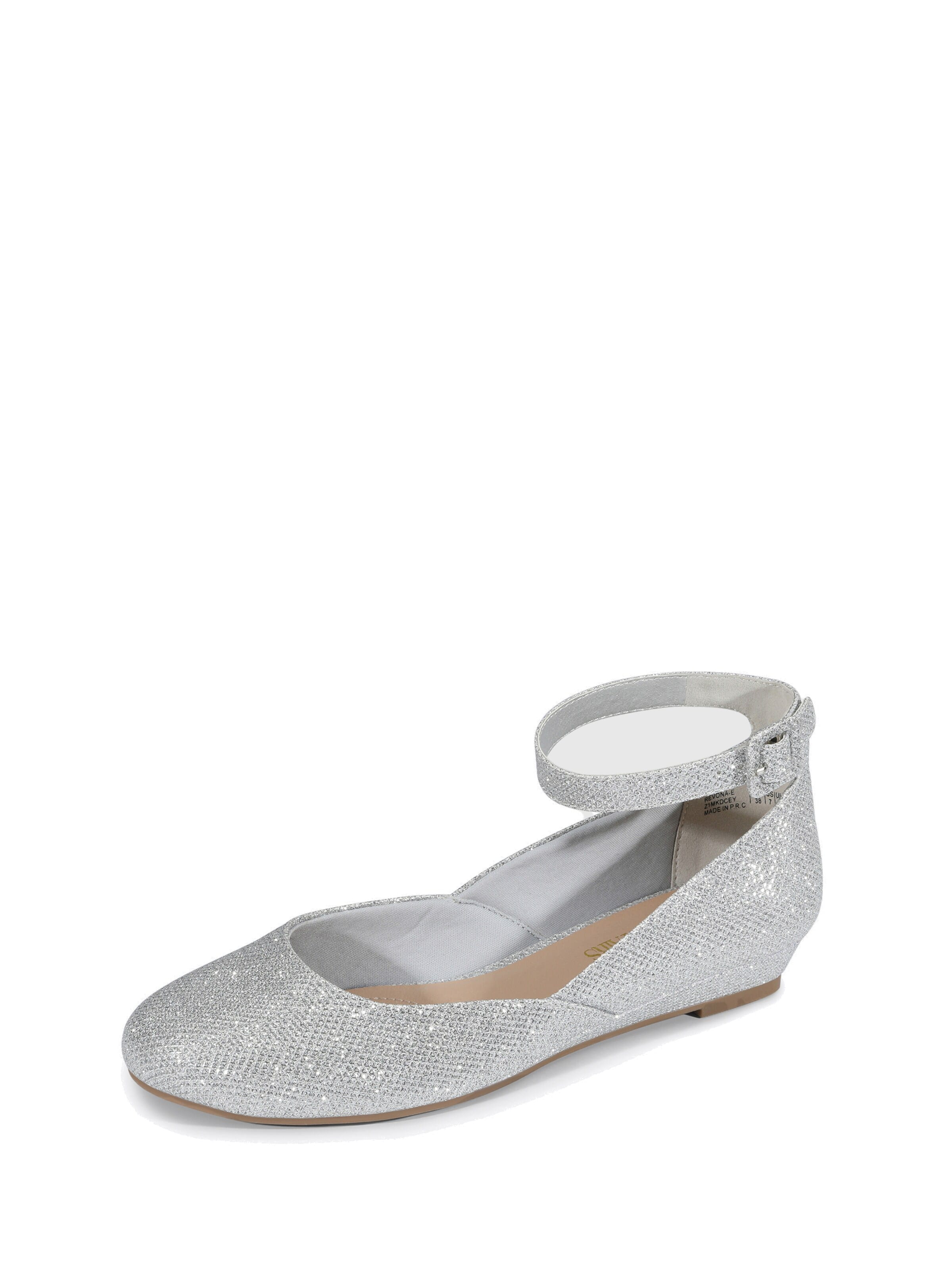 Ballerina 'DREAM PAIRS Ballerinas Damen Flache Schuhe Damen' di Dream Pairs in argento: frontale