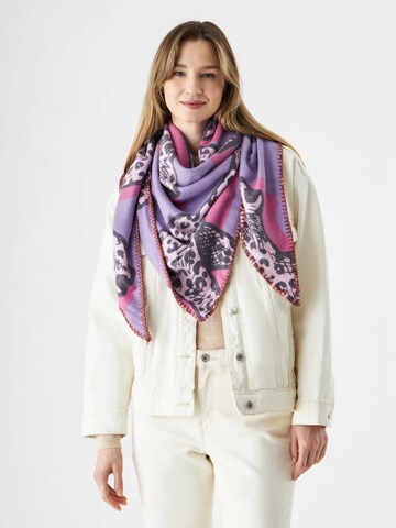 CODELLO Shawl in Purple: front