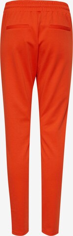 Coupe slim Pantalon 'KATE' ICHI en orange