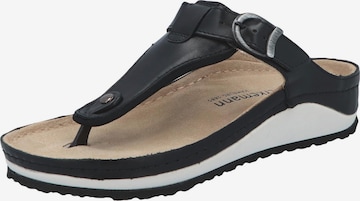 BERKEMANN Teenslipper 'Mila' in Zwart: voorkant