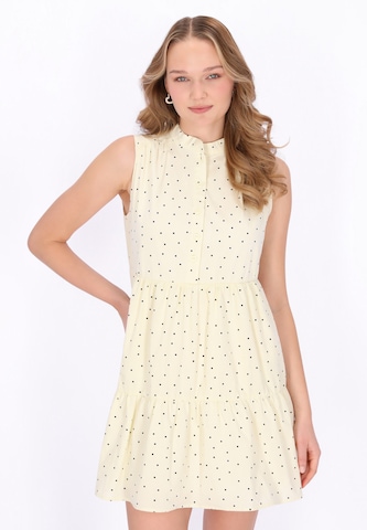 Robe-chemise 'Young Fashion' MYMO en jaune : devant