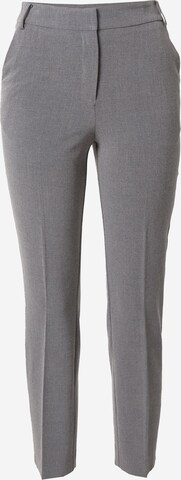 Pantaloni con piega frontale di Warehouse in grigio: frontale