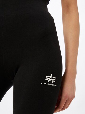 Skinny Leggings di ALPHA INDUSTRIES in nero