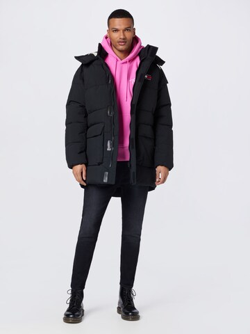 Tommy Jeans Winterjas in Zwart