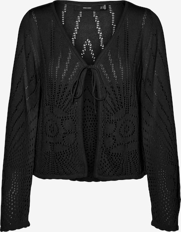 Vero Moda Petite Knit Cardigan 'SILJA' in Black: front