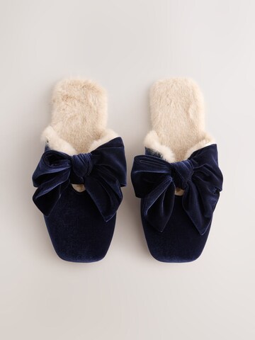 Pantoufle Next en bleu