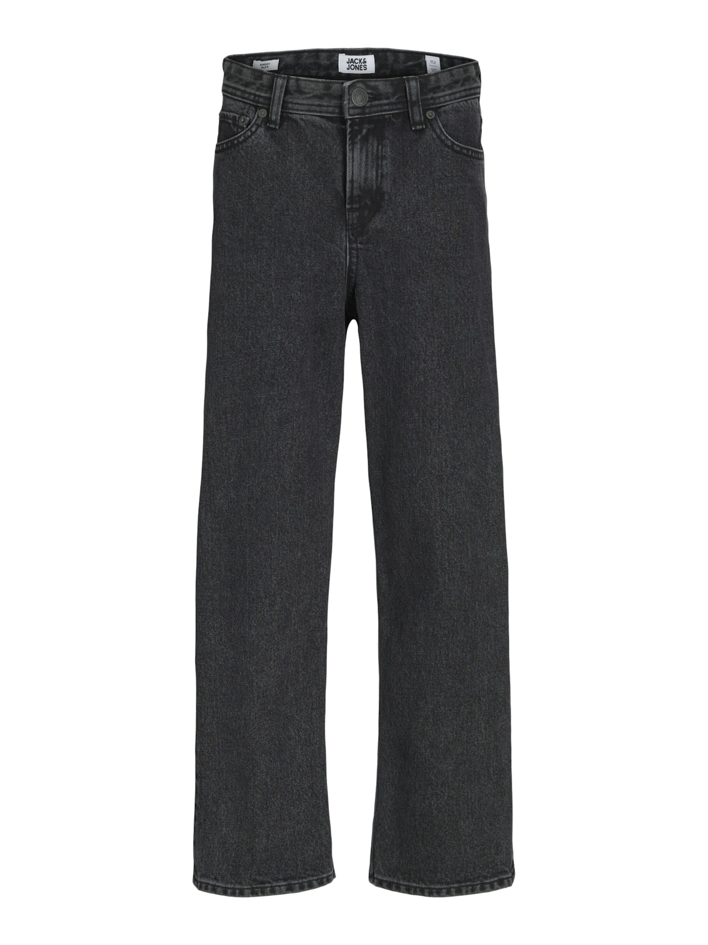 Jack & Jones Junior Loosefit Jeans in Schwarz: Vorderseite