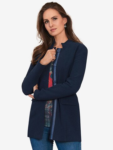 Goldner Between-Seasons Coat in Blue: front