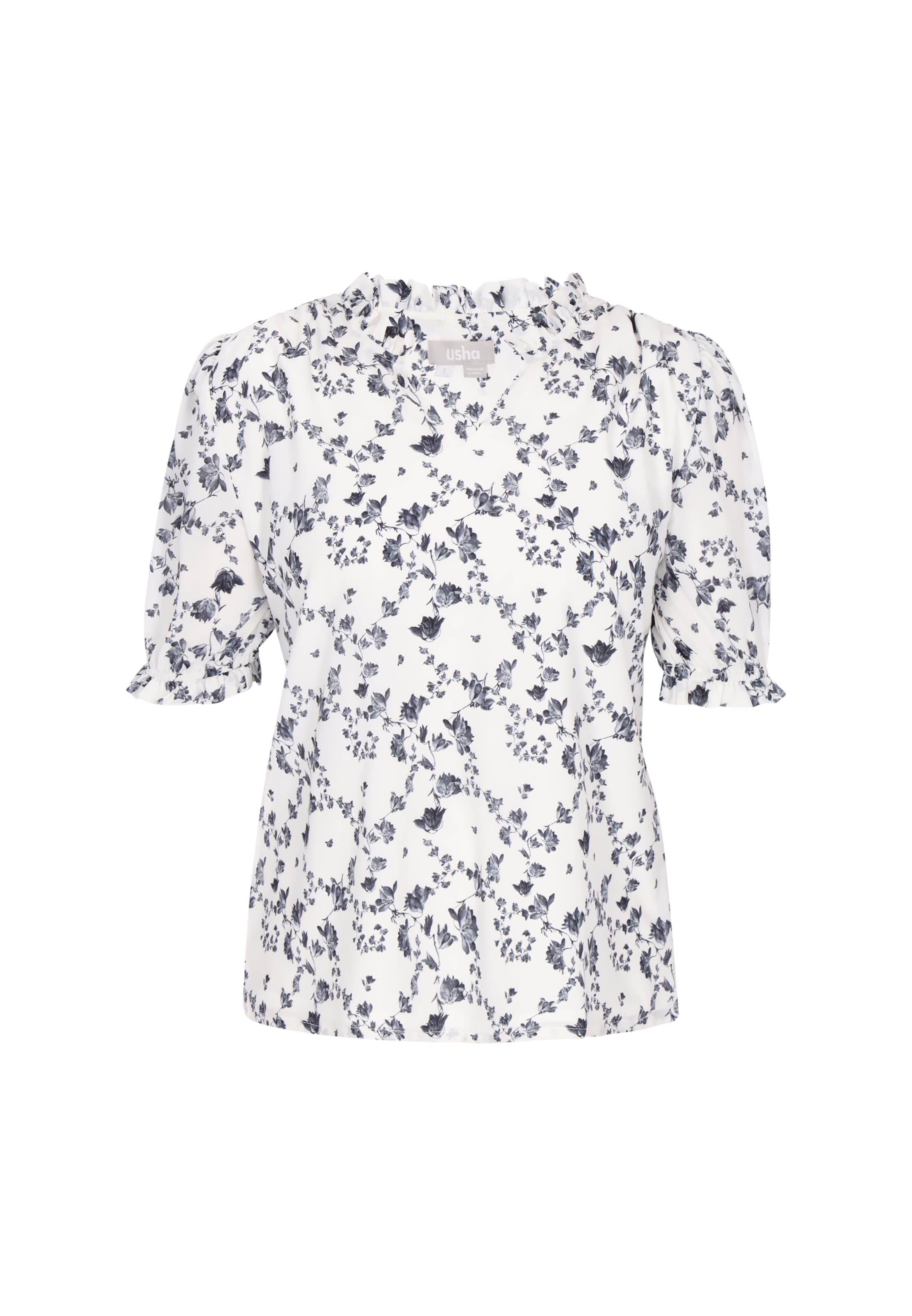 Usha - Blusa en negro: frente